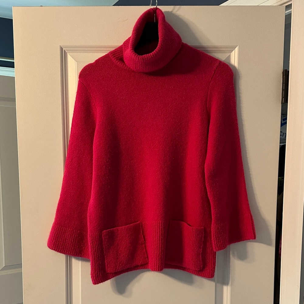 Savida Hot Pink Cowl Neck Sweater